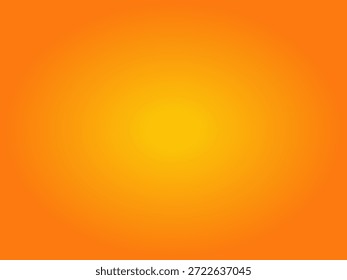 Plano de Fundo de Gradiente Radial Laranja Amarelo. Gradiente de cor brilhante para placa, banner, fundo da tampa do folheto