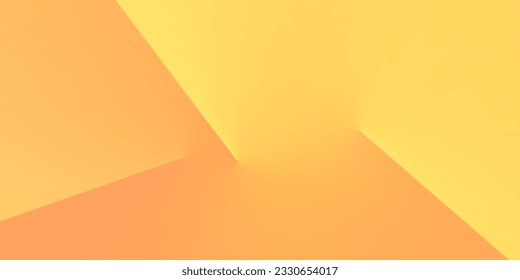 Yellow, Orange and Red Abstract Background Design - 3D Geometric Shapes: Stripes and Lines - Color Gradients - Multi Purpose Colorful Bright Modern Style Minimalist Futuristic Web or Banner Template