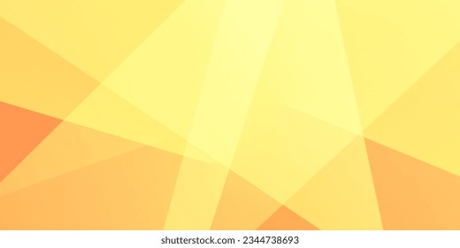 Diseño de fondo amarillo, naranja y rojo abstracto - Formas geométricas, triángulos superpuestos, franjas, líneas - Gradiente de color - Banner web moderno, futurista, colorido y brillante Vector