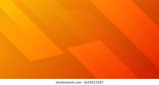 Yellow orange red abstract background for design. Geometric shapes. Triangles, squares, stripes, lines. Color gradient.
