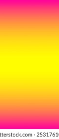 Yellow, Orange, Red Neon Vertical Gradient Background. Vivid Fluid Color Overlay for Mobile Device. Glitch Neon Vertical Gradient Wallpaper. Holographic Contrast Overlay Design. 3D Fluid Color.