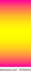 Fundo de gradiente vertical amarelo, laranja, vermelho neon. Fundo de gradiente vertical vibrante do néon. Sobreposição vívida de cores fluidas para tela móvel. Design Holográfico Abstract Overlay. Cor Do Fluido 3D.