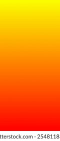 Yellow, Orange, Red Neon Vertical Gradient Background. Funky Neon Vertical Gradient Wallpaper. Bright Fluid Color Overlay for Mobile Screen. Holographic Modern Overlay Banner. 3D Fluid Color.