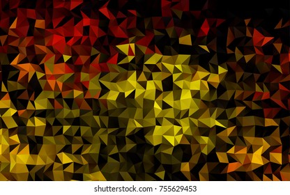 yellow, Orange and red vector abstract mosaic template. An elegant bright illustration with gradient. The completely new template can be used for your brand book.