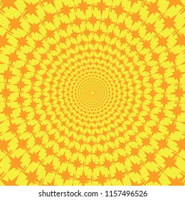 Yellow and orange retro style comic background. Vector illustration in the style of pop art.