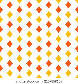 Yellow and orange rhombuses seamless pattern.