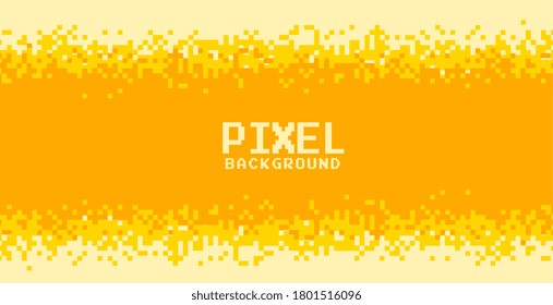yellow and orange shades pixel background design