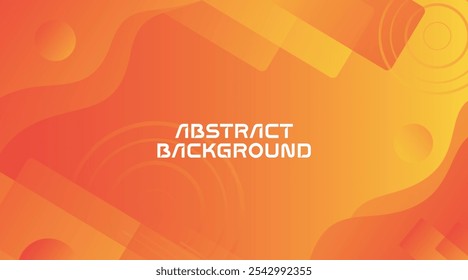 Fondo abstracto de forma amarilla y naranja