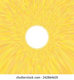 yellow orange soft honey optical illusion background with blank. vector illustration