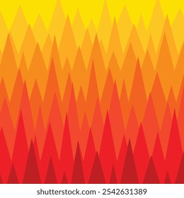 yellow orange spiked zigzag vector background pattern