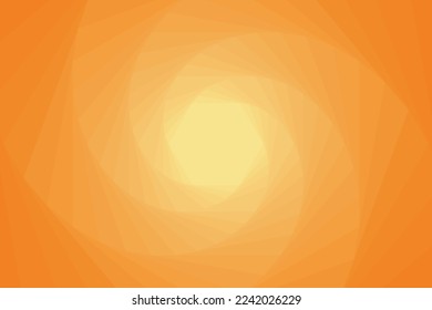 Yellow and orange spiral shaped geometric background
