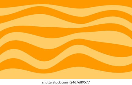 amarillo naranja rayas líneas ondas curvas abstracto fondo