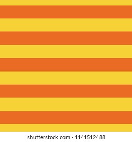 Yellow and orange stripes seamless vector pattern. Yellow and orange striped pattern. Horizontal lines. Horizontal stripes. Great for fabric, paper projects, and backgrounds.