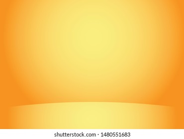 Yellow and orange studio backdrop and horizontal banner background
