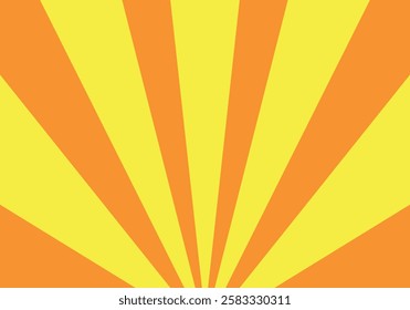 Yellow and orange summer explosive radial background