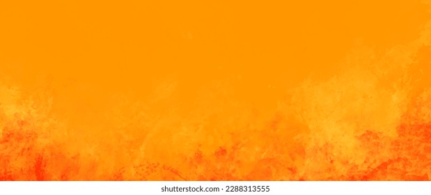 Yellow and orange summer vector watercolor background. Hand drawn wallpaper design for cards, flyers, poster, banner, cover design, invitation cards, prints. Summer heat illustration for design.	