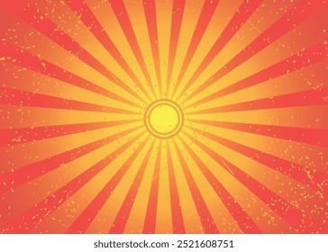 Yellow and Orange Sunburst Background