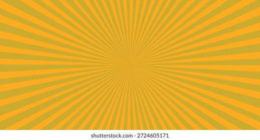 Yellow and Orange Sunburst Pattern Background With Radial Lines gold