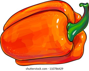 yellow orange sweet pepper