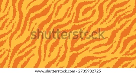 yellow orange tiger skin seamless pattern. orange stripped background. abstract organic pattern. vector background for fabric design, wrapping paper, textile and wallpaper.