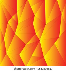Yellow orange tone Polygonal abstract background, texture, wallpaper