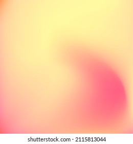 Yellow Orange Trendy Fluid Bright Gradient Backdrop. Liquid Peach Sunrise Curve Smooth Surface. Color Warm Pink Pastel Red Wallpaper. Watercolor Neon Sunset Vibrant Flow Swirl Gradient Mesh.