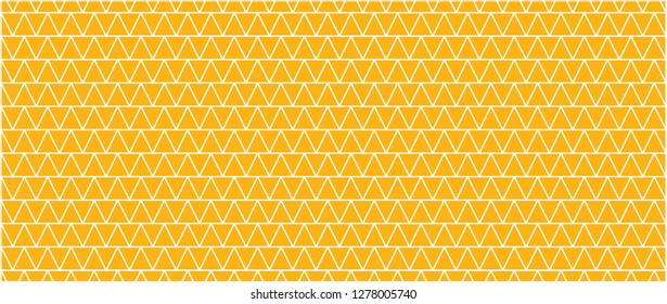 Yellow, orange triangle background. Triangles line pattern. vector mosaic, cells wave. Raster, Zig Zag waves patron. Chevron symbol. Triangular geometric sample with gradient. Glitter abstract.