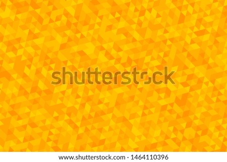 yellow and orange triangles pattern. abstract geometric mosaic. beautiful polygonal ornament. simle vector background easy to edit and use. eps 10