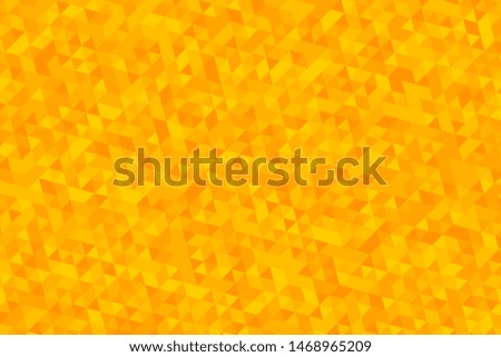 yellow and orange triangles pattern. abstract geometric mosaic. beautiful polygonal ornament. simle vector background easy to edit and use. eps 10