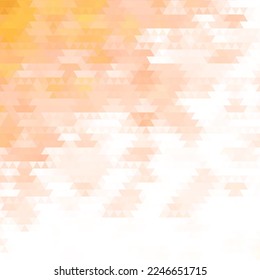 Yellow and orange triangles. Vector background. Layout, template, cover, brochure.
