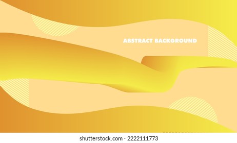 Yellow and orange unusual background with 3d flow