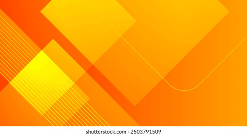 Fondo moderno de forma de gradiente geométrico abstracto de Vector amarillo y naranja. Fondo de Formas de degradado Abstractas.