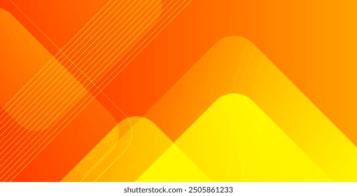 Fondo moderno de forma de gradiente geométrico abstracto de Vector amarillo y naranja. Fondo Abstractas de Formas de gradiente para presentación, informe de negocios, tarjeta, Anuncio, póster