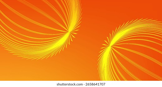 Fondo moderno de forma de gradiente geométrico abstracto de Vector amarillo y naranja. 