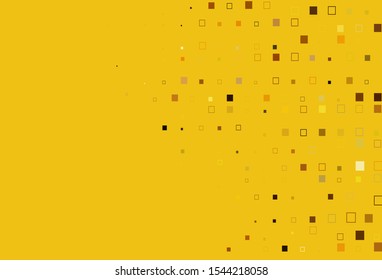 Yellow, Orange vector cover with polygonal style. Illustration with set of colorful rectangles. Modern template for your promotion.