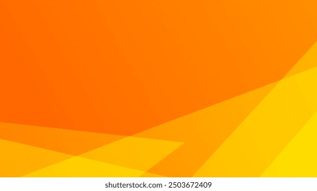 Yellow and orange vector gradient abstract background with shapes elements