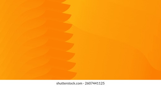 Yellow and orange vector modern abstract background with shapes