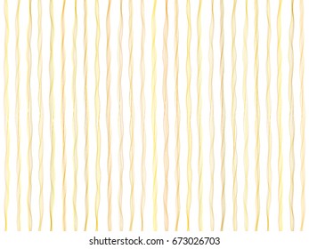 Yellow and orange vertical lines on white background, wavy stripes seamless pattern. Simple backdrop, minimalist wallpaper with bent curves, curved lines textile or fabric.