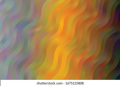 Olas amarillas y naranjas abstractas fondo vectorial. Patrón simple.