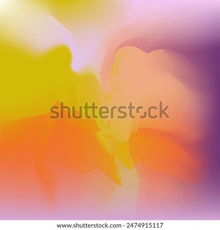 Yellow, orange, white, binge and plum color combination gradient background design vector illustration.