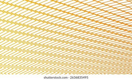 Yellow Orange Zig Zag Stripes Line Pattern Abstract Background