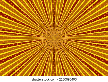 Fondo de líneas de zoom amarillas y naranjas