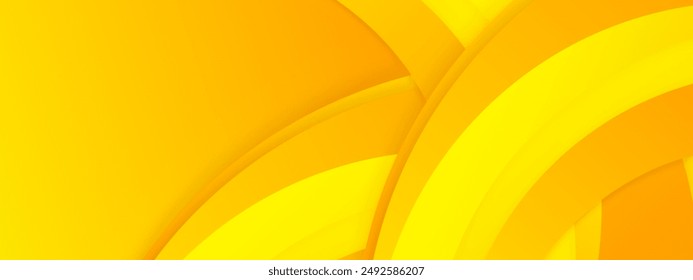 Yellow overlaping layers abstract background