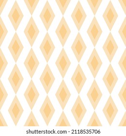 Yellow overlapping rhombus, diamond shapes, transparent background. Spring and easter feeling. Seamless repeat pattern. Texture for invitation, greeting cards, montage, scrapbooking or banners.