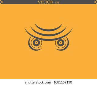 Yellow Owl Face Logo