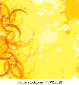 yellow paint splash