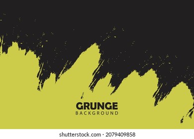 Yellow painted grunge abstract background