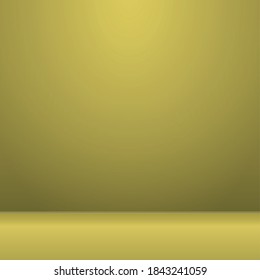 Yellow panoramic studio fon with white glow