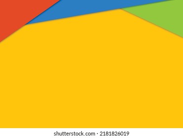 Papel amarillo cortado en capas con espacio para el texto. De vuelta a la escuela.