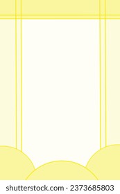 Yellow paper frame with white background
